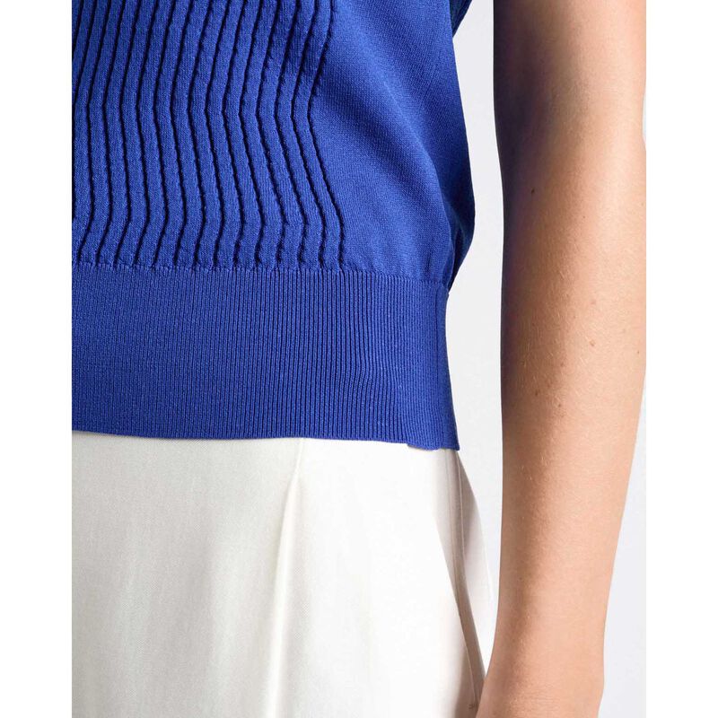 Cue Textured Round Neck Knit Tank image number 6